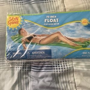 Vintage Sunshine Inflatable Adult Mat 6 Foot Raft Mattress Swimming Pool
